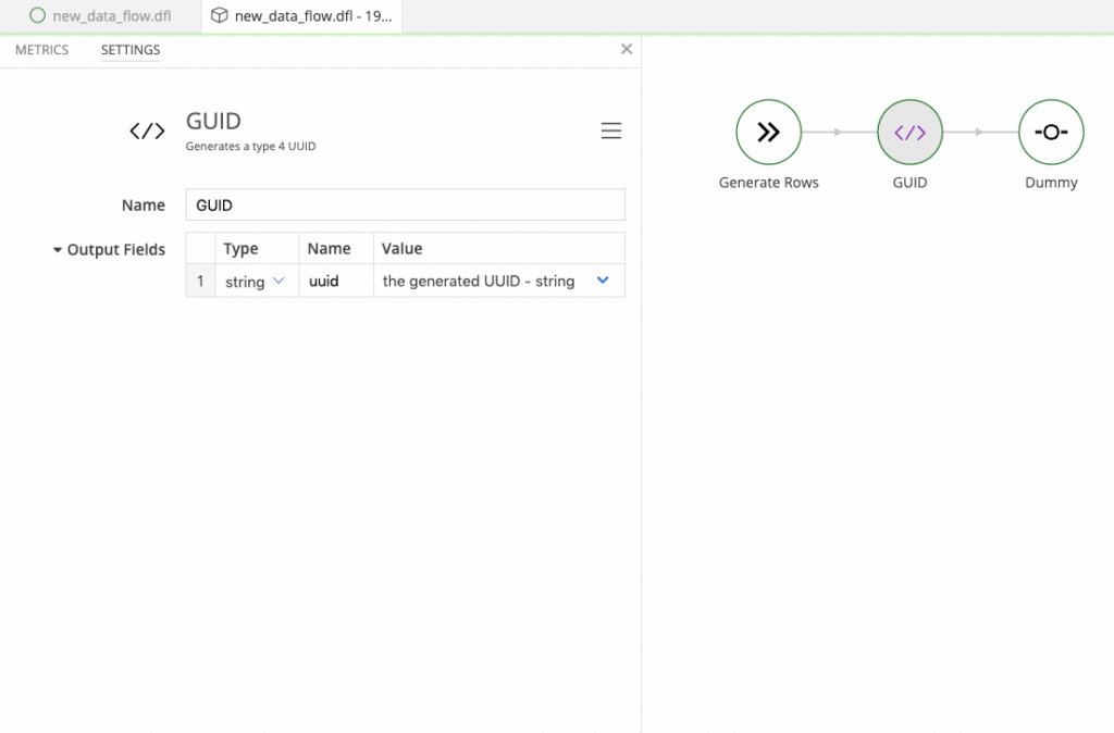 A simple guid generating step is part of the demo plugin